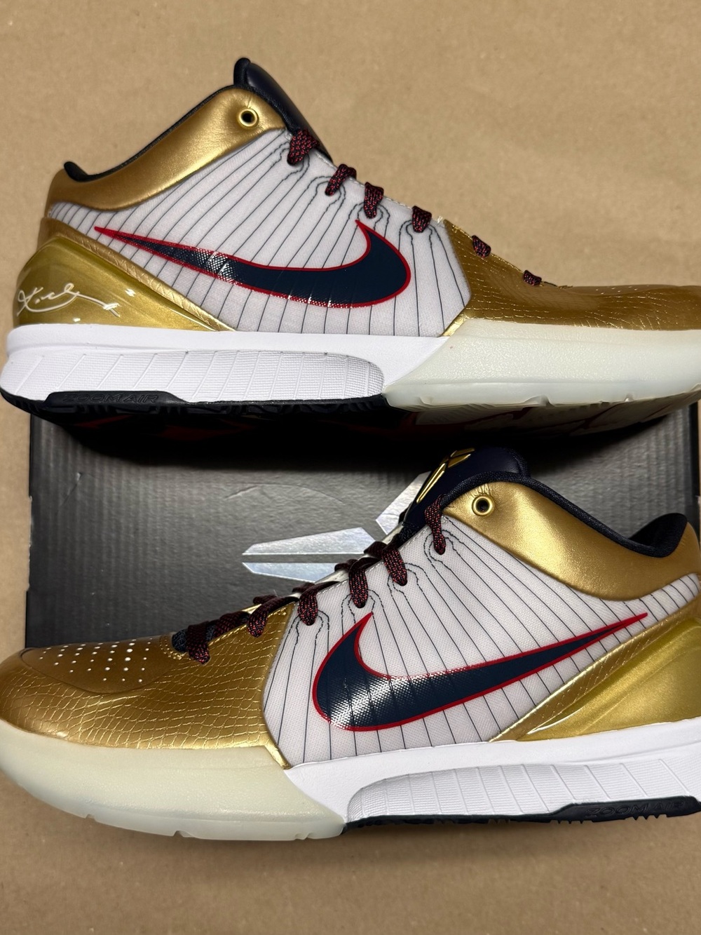 Nike Zoom Kobe 4 Low Protro Gold Medal 2024 Men’s size 9 Basketball Shoes NEW!